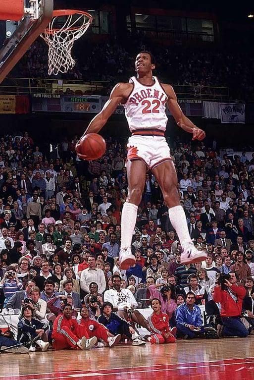 Larry Nance at the inaugural NBA Slam Dunk Contest – 1984