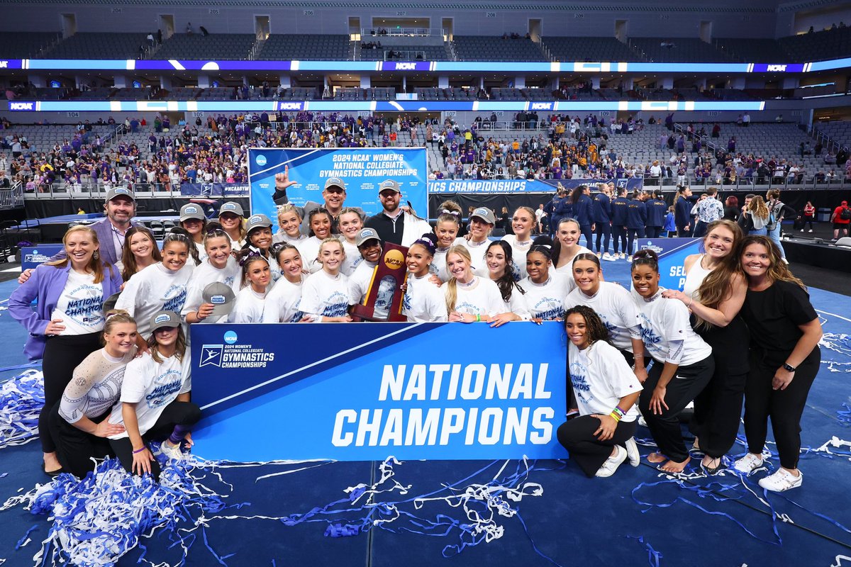 🏆 MAKING HISTORY 🏆 @lsugym wins their first National Championship ever! 🐯 #ncaaGym