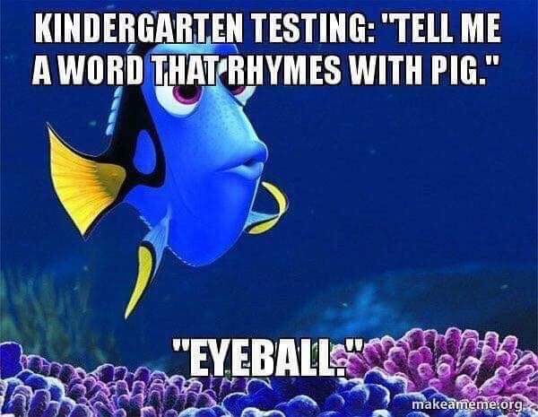 If your child struggles with #rhyming, it is an #EarlySignOfDyslexia.  Ask the #school what screening they have done for #dyslexia.  Still concerned? #WRITE a letter asking for #SpecialEducation testing.  
#SpecialEducationAdvocate #SpecialEducationHelp  #ReadingHelp