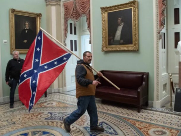 I don’t want to hear shit about the Ukrainian flag at the Capitol today; from the far right MAGA scum that applauded the Confederate and Trump flags, in our Capitol, on January 6.