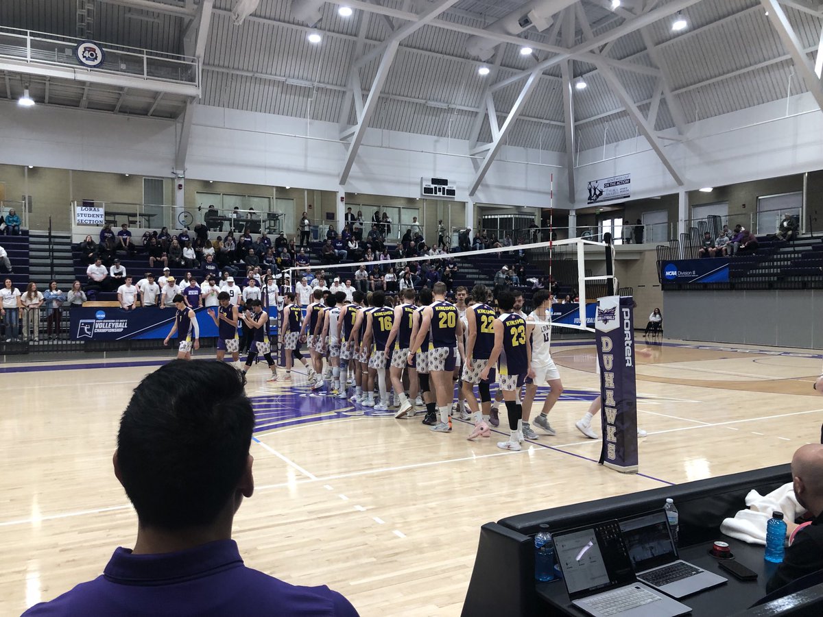 First serve to get to the NCAA MVB Final Four is about to go down. #GoKINGSMEN #OwnTheThrone