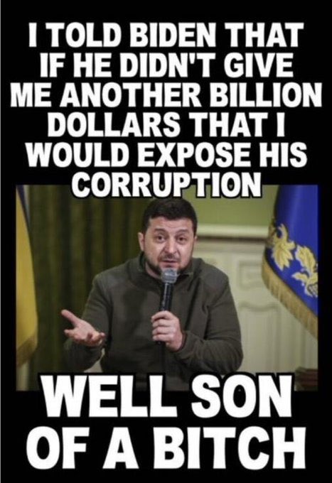 @JoeBiden The Border Joe.. You are supposed to at least pretend to be the Commander In Chief of the US.  
   But, right now it sure looks like Zelensky is the ‘bag man’ for the rulers of Ukraine YOU are his Be-Otch! 🤡
#Blackmail #ThomasDonilon #FranklinTempleton #WEF 
#MetaBiota