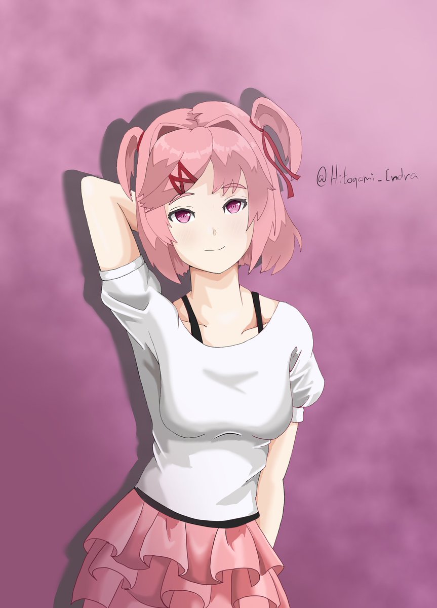 For today's art, here's Natsuki in casual clothes. Hope you guys like it

#DDLC #natsuki