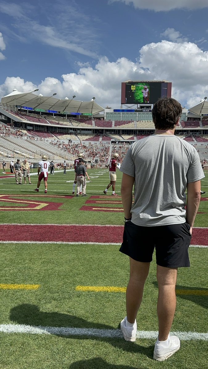 luke_hutchh's tweet photo. Great time at @FSUFootball Spring Showcase! Thank you @JustinCrouse7 
@FSU_Recruiting @Coach_Norvell @ThomsenChris https://t.co/Musd6yGlJp