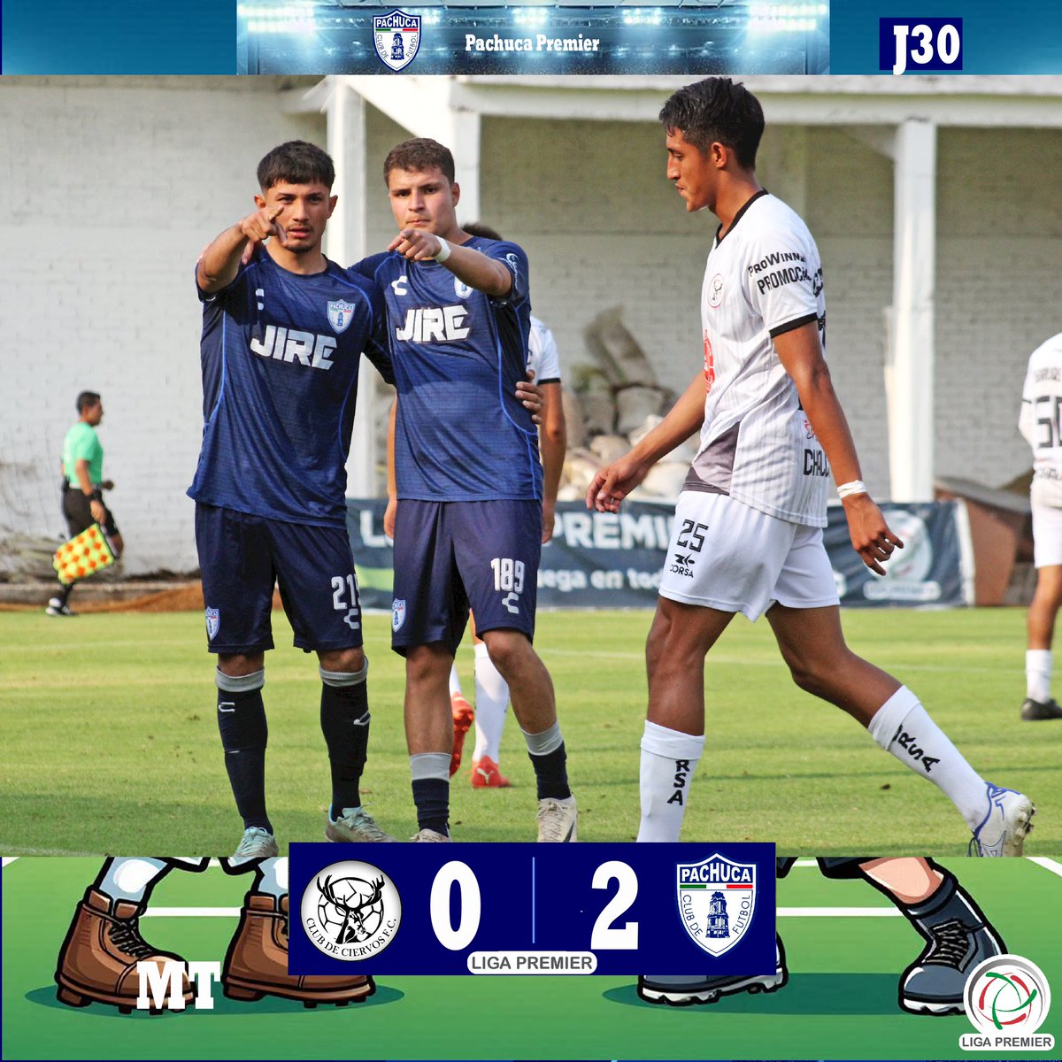 🟦MEDIO TIEMPO⬜️

⚽️ Club de Ciervos F.C. 0 - 2 Pachuca Premier
🥅 J30

#PachucaPremier #laligapremierjuegaentodoméxico #LigaPremierFMF #J30 <a href="/LigaPremier_FMF/">Liga Premier FMF</a> <a href="/adictosala_p/">Adictos a la Premier Mx</a>
