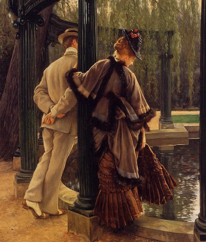 DIMMI TU ADDIO
- Umberto Saba -
Dimmi tu addio
che a me dirlo non riesce
Morire è facile.
Perderti è difficile…
arte Tissot
#farewell #VentagliDiParole #poesia #painting #ScrivoArte #art #ArtLovers #love #amore #dipinto #AmoreEPsiche #UniversoVersi #MondoDiVersi #lovers