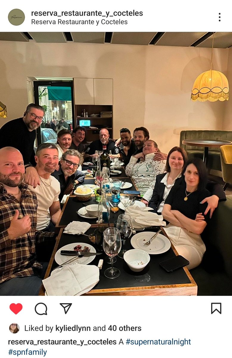 The #jib gang enjoying a meal in Rome #SPNFamily