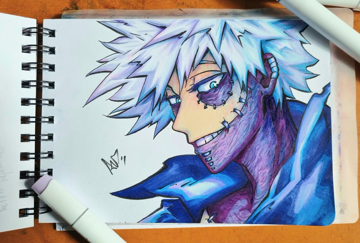 justkamiart's tweet photo. Long time no My Hero Academia. So I drew Dabi/Toya. Can't wait for the new season to air! https://t.co/8QqUUJDgar
