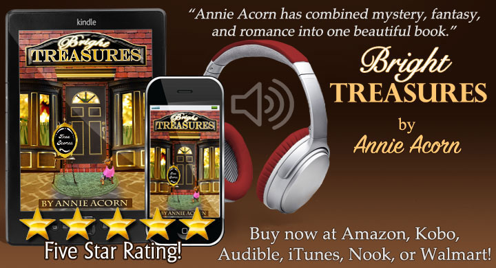 Bright Treasures – a full-length mystery by our own @Annie_Acorn amzn.to/2L764GJ YOU won’t want to miss this one! #Cozy #Mystery #Romance #Humor #audiobook #Kindle #Kobo #Nook #iTunes #Walmart #BookBoost #SNRTG #IndieBooksPromo #authorRT