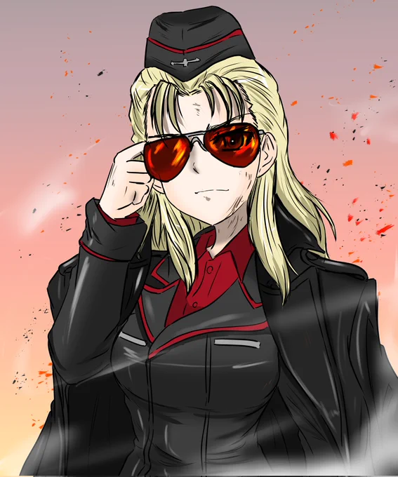 プラウダ戦記といえばMGSVの「Sins Of The Father」聴きながら描いたせいでMGSVパロディになった絵がw何となくヴェノムとミラーっぽいんだよね、この二人w 