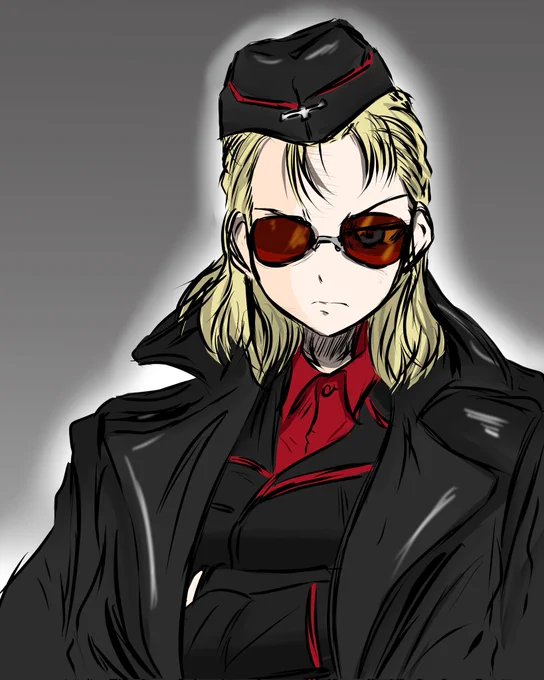 プラウダ戦記といえばMGSVの「Sins Of The Father」聴きながら描いたせいでMGSVパロディになった絵がw何となくヴェノムとミラーっぽいんだよね、この二人w 