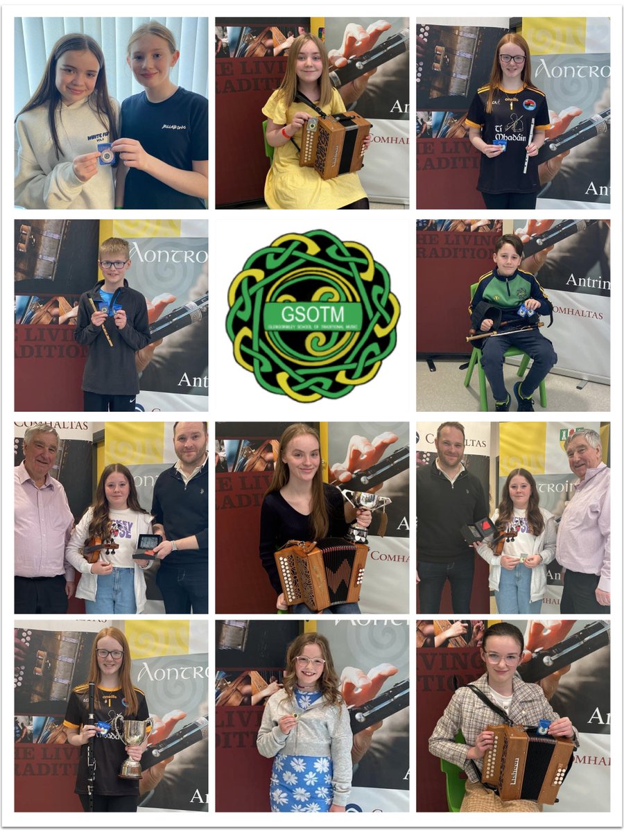 Immensely proud of all GSOTM students who competed at the Antrim Fleadh and we have quite a few who won or got placed and will be competing in the Ulster Final so Well Done to all of you! #gsotm