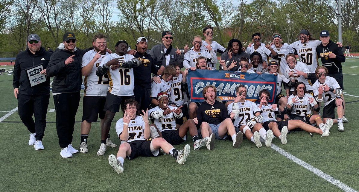 Congratulations to your 2024 KCAC Men's Lacrosse Champions, @BravesAthletics! #KCACmlax @NAIA @NAIALacrosse @LaxNaia