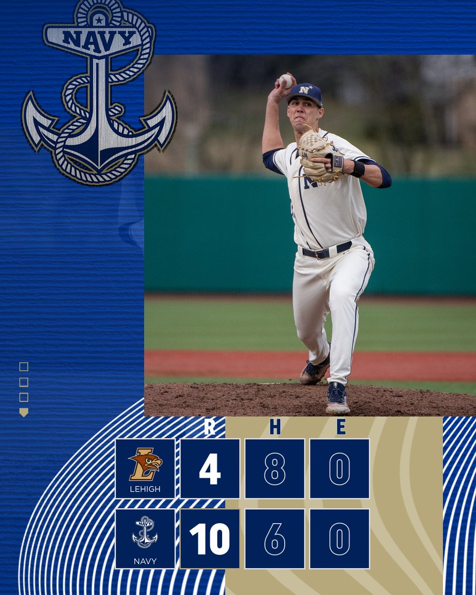 NavyBaseball's tweet photo. Got the Senior Day Sweep

Jorgenson goes five innings in relief, while Fiallo and Killelea each drive in 3 RBI.

#GoNavy | @PatriotLeague https://t.co/NCF3EzClD3
