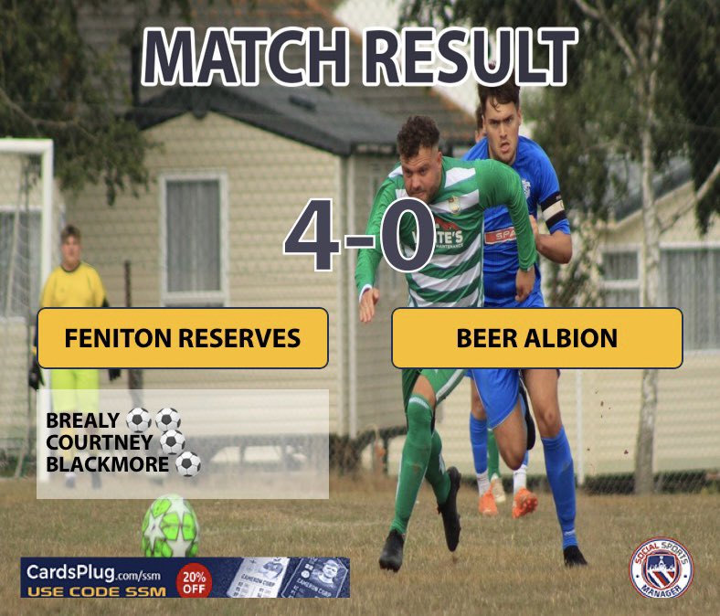 ⏱ FT: Feniton Reserves 4️⃣ - 0️⃣ @BeerAlbionFC

The ressies produced an outstanding display this afternoon to earn all 3 points at Acland Park. Ruthless in front of goal & solid at the back! 👏🏼

The Ressies are next in action when we host @SouthZealUnited on Saturday! 👊🏻

#UTF💙