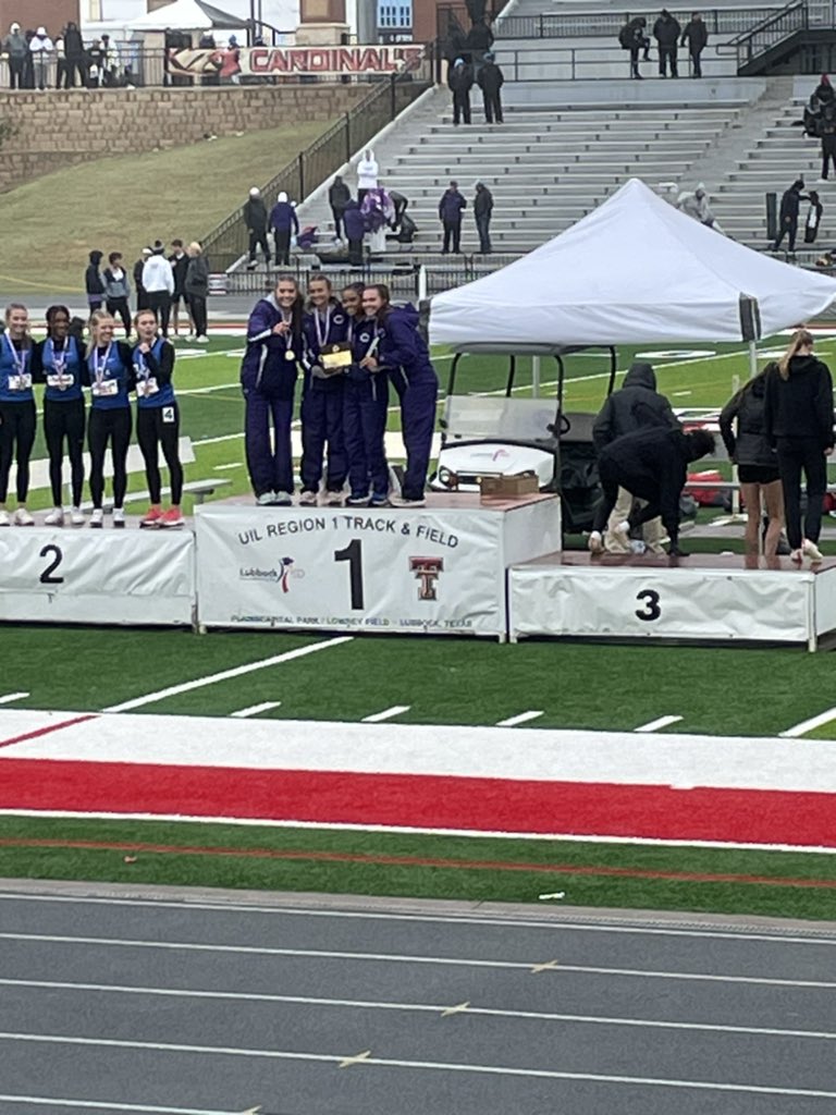 Canyon Lady Eagles win the mile relay and are headed to state!!! Congrats Brooklyn Kinsey, Thalia Solis, Sydnee Winfrey, &amp; Addy Bristow