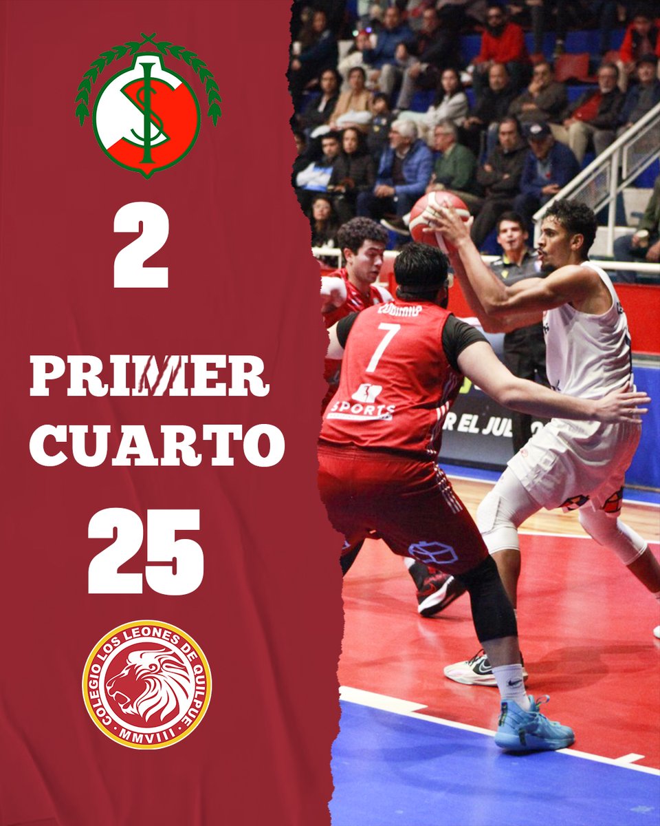 🦁 Fin del primer cuarto en el Fortín Prat!
🏀 @sportiva_italiana 🆚 @cdclosleones
🏆 #LigaJugaBetbyCecinasLlanquihue
🏟️ Gimnasio Fortín Prat
📊 bit.ly/3Qe3EWZ
📺 lnbchile.tv

#VamosLeones