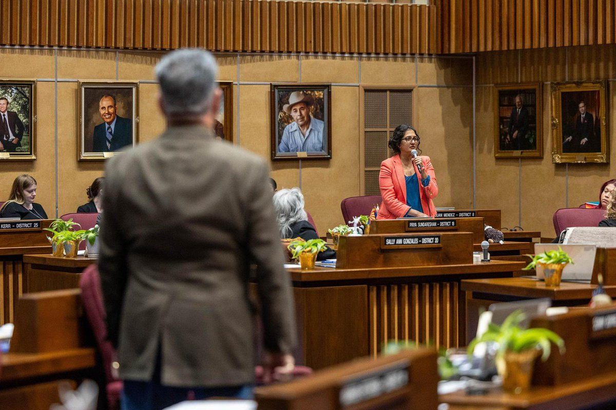 This photo is THE photo of the 2024 session for me. Democratic women leading the way while Republicans do everything possible to intimidate and silence them. Everyone needs to follow @priya4az 🤍