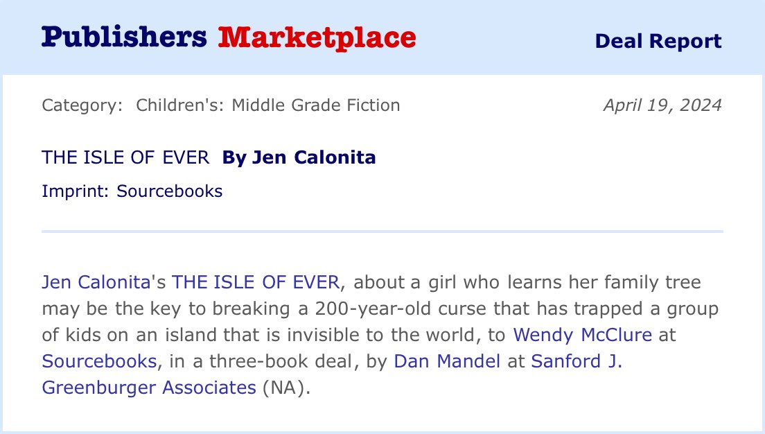 JenCalonita's tweet photo. I can finally share this the good news. If you like adventure, mystery, and quests, ISLE OF EVER, my new MG series with @SourcebooksKids, is coming spring 2025 https://t.co/0udmdIXn9u