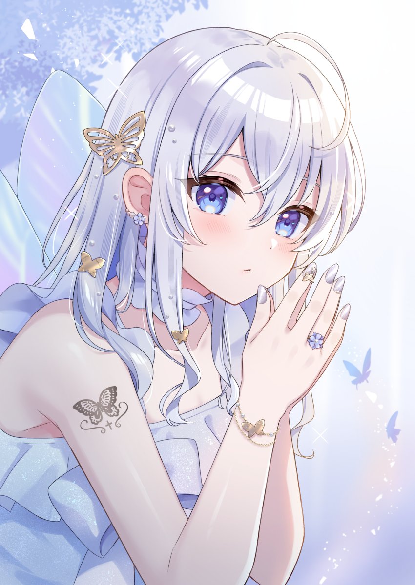 「Butterfly nails 」|住咲ゆづなのイラスト