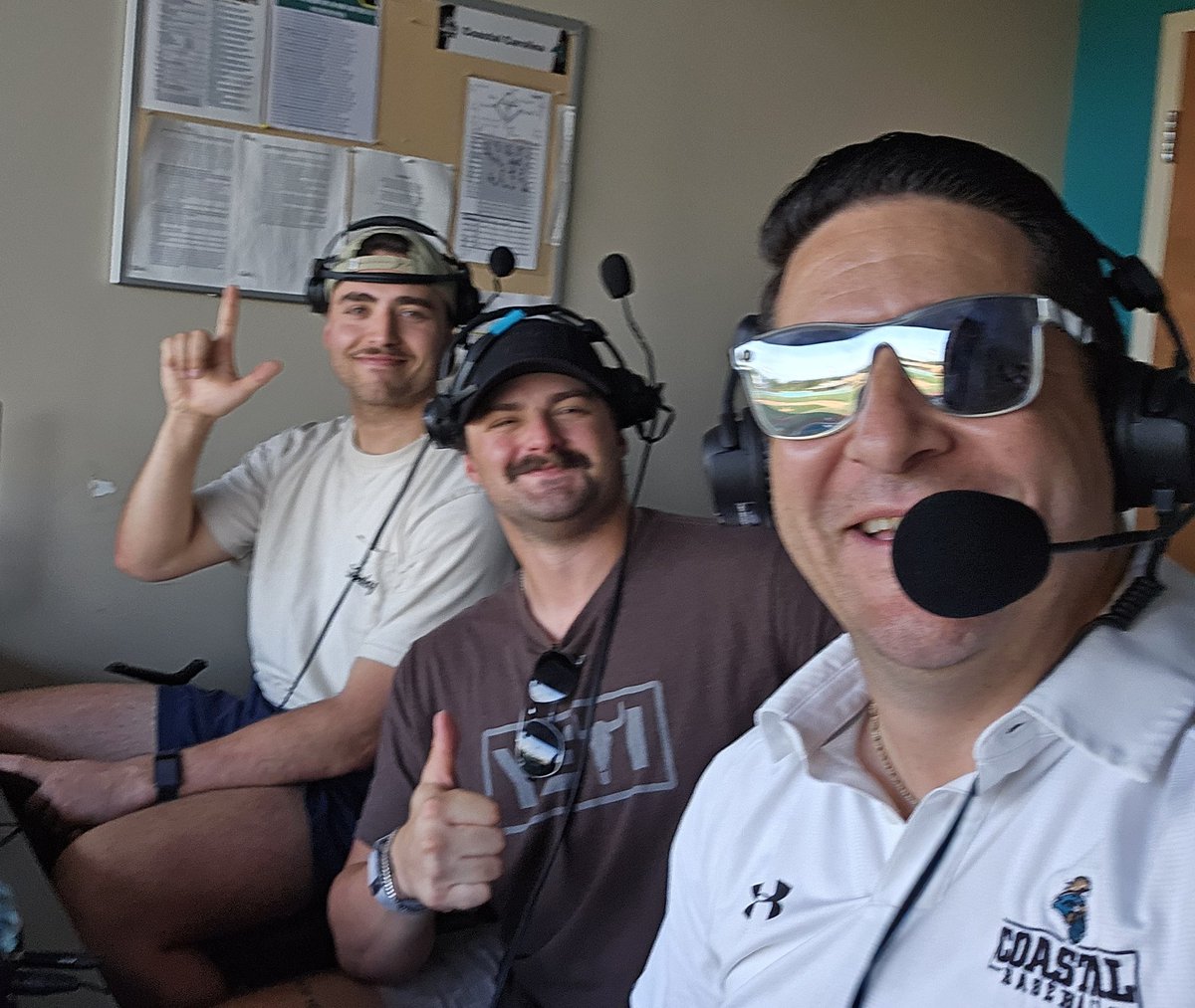 Excellent job by the boys this afternoon in the broadcast booth! Big time contributors to the 2022 <a href="/CoastalBaseball/">Coastal Carolina Baseball</a> Regional club! <a href="/NickjParker99/">Nick</a> <a href="/Johnson_T30/">Tyler Johnson</a>