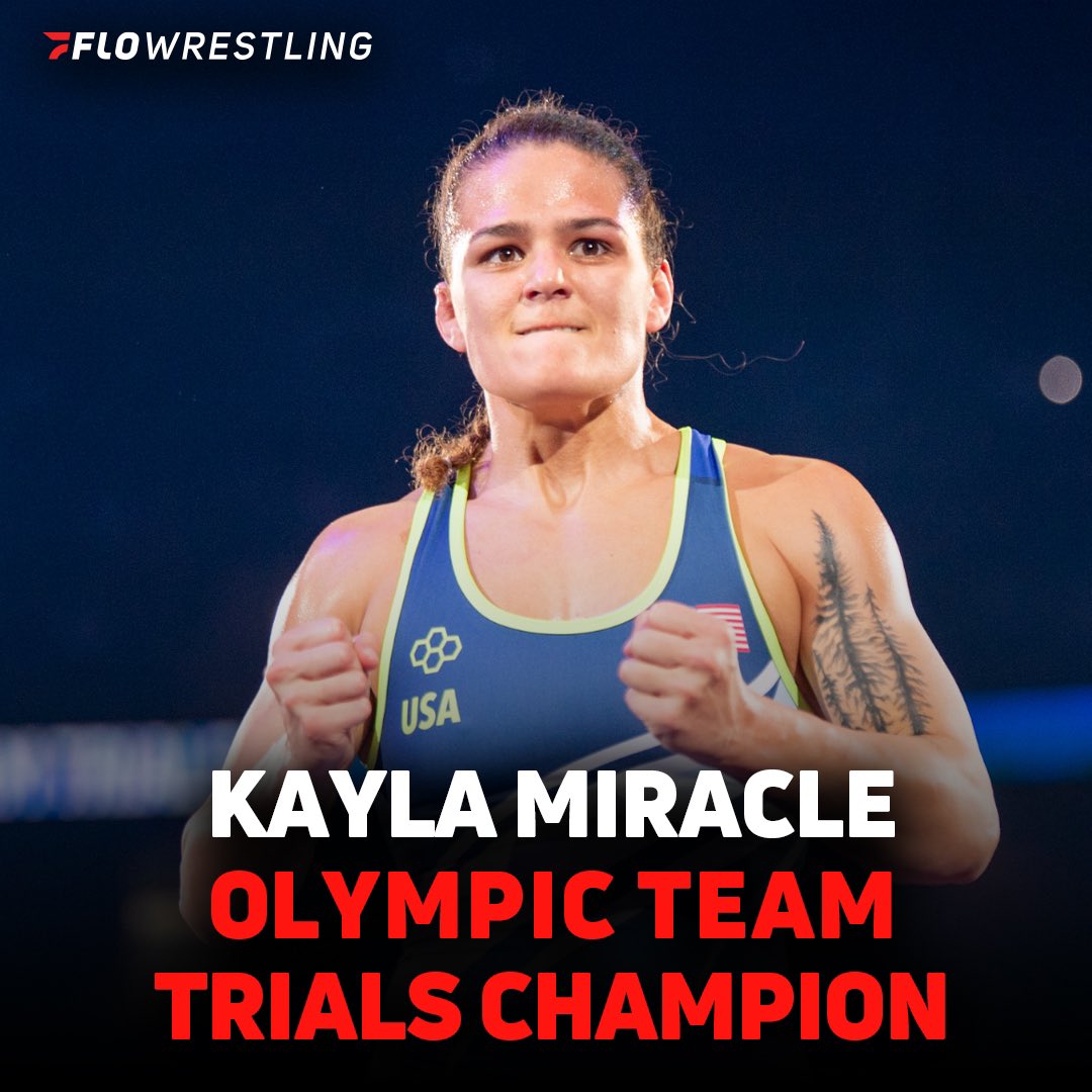 Kayla Miracle has PUNCHED her ticket 🎟️ to the 2024 Paris Olympics after defeating Macey Kilty 4-1 to sweep the Women’s Freestyle 62-kilogram series 🇺🇸