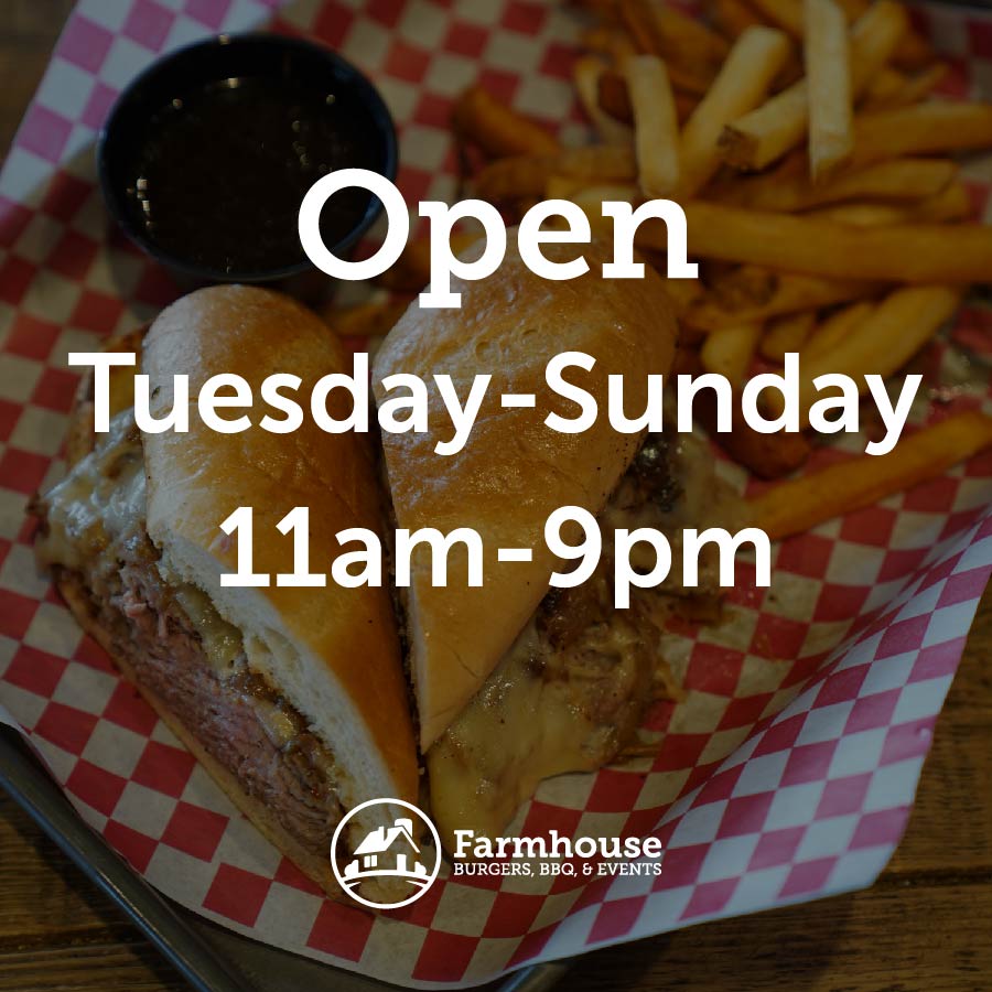 Just a reminder of when we're open! 🕒✨ Swing by Farmhouse during our operating hours for your fix of delicious flavors and warm hospitality. We can't wait to welcome you in! 🍽️🌟