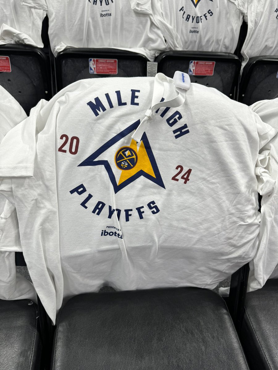 Free T-shirts tonight for everyone at Ball Arena! @9NEWSSports #Nuggets