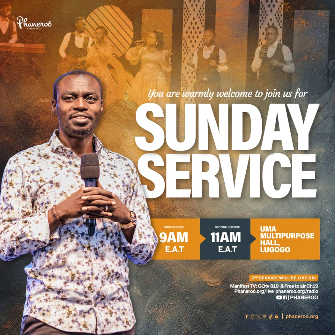 Please join us at the UMA Multipurpose Hall for the Phaneroo 294 Sunday Service. First service begins at 9am and Second service at 11am. See you there! 🤗 #PhanerooSundayService