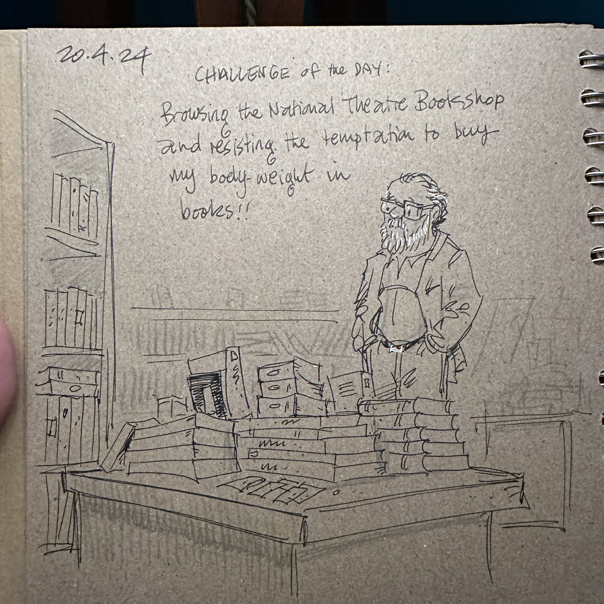 Reader, I resisted (mostly…) #doodleaday
