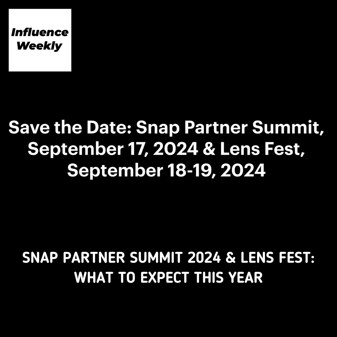 Snap Partner Summit 2024 & Lens Fest: What To Expect This Year: 👉🏼 Read the full story: l8r.it/zQEN #InfluencerMarketing #Influencer #Snap @Snapchat