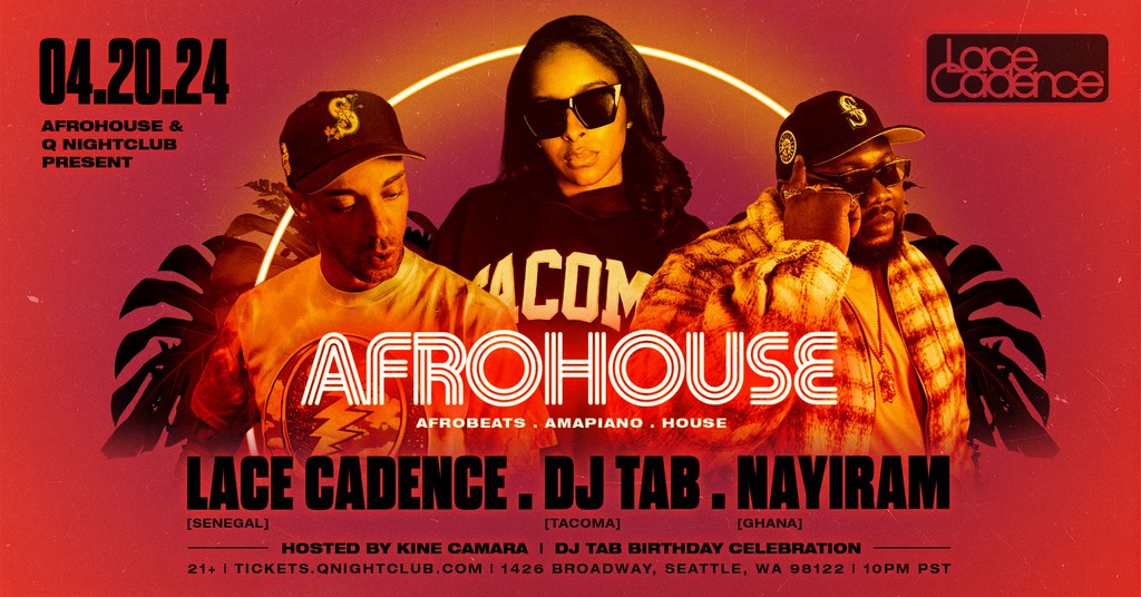 Happy 4/20! Tonight, we’re celebrating at AfroHouse as @LaceCadence, @theyadore, & @djnayiram set the vibes with Afrobeats, Amapiano, & House music! Hosted by Kine Camara. 🔥 🎟️ tinyurl.com/2s32mpyd