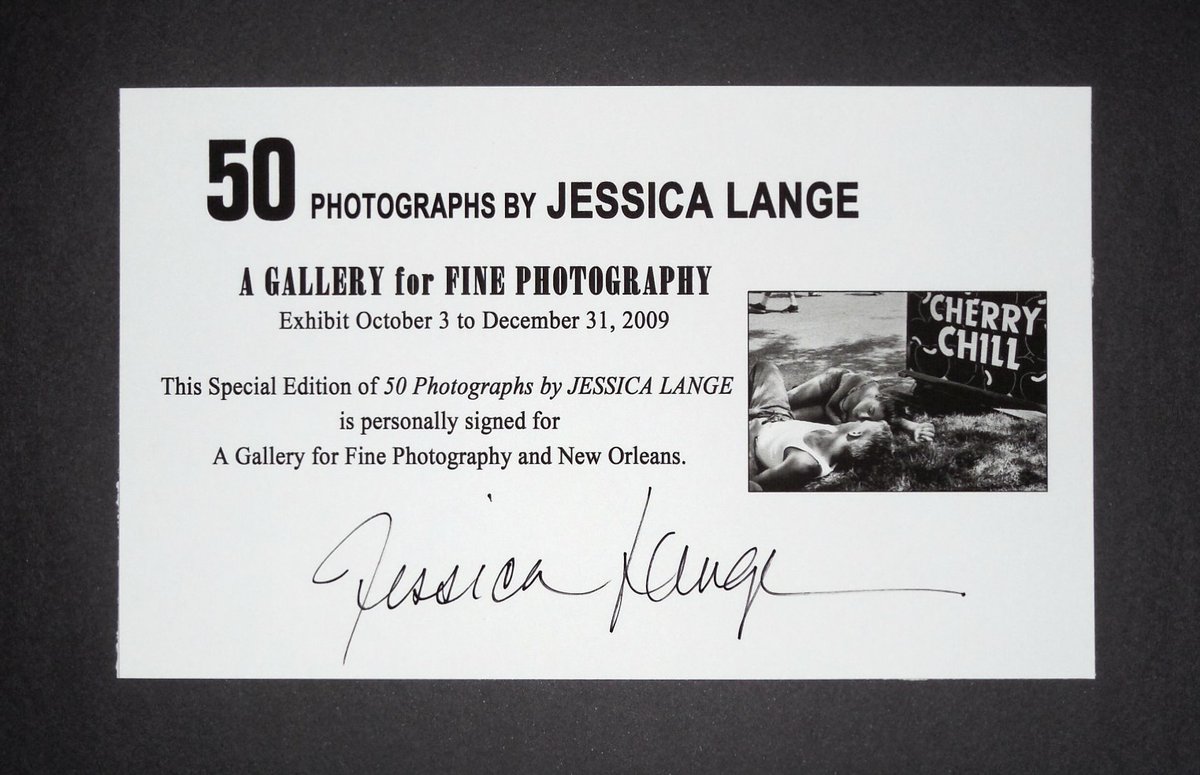 Happy birthday to the incomparable Jessica Lange! 🎂❤️
#50Photographs special edition, signed by Lange for A Gallery For Fine Photography, is from our collection.
#JessicaLange #KingKong #AllThatJazz #Tootsie #CapeFear #BigFish #GreyGardens #TheGambler #Feud #AmericanHorrorStory
