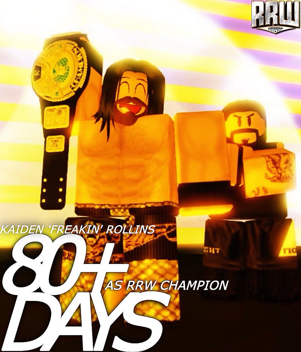 RRWPLUS's tweet photo. 80+ DAYS! 

@xKaidenXVI has been Champion for 80+ days and he now heads into his next defense against @ISAIAHVANDAM_. 

Can Kaiden extend his Reign by defeating IVD THIS SUNDAY? https://t.co/Viz5obqDCo