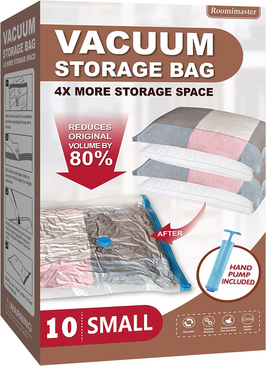 🧳 Save Space: Vacuum Storage Bags, 10 Small Now $13.59 (Orig. $18.99)

💰 Deal Price: $13.59  
💸 Regular Price: $18.99  

🔗 urlgeni.us/amzn/67675

#VacuumStorageBags #SpaceSaving #Organization #DiscountDeal