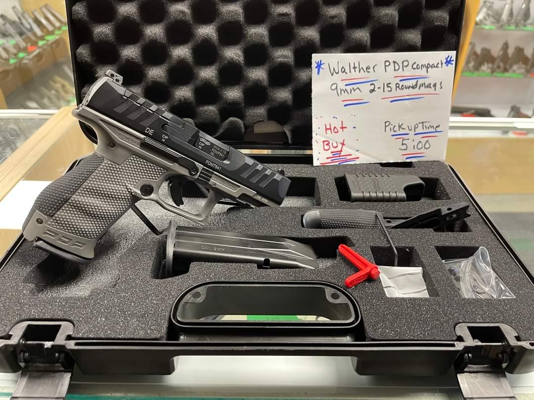 New arrivals!!

Walther pdp compact 9mm 2-15 rd mags