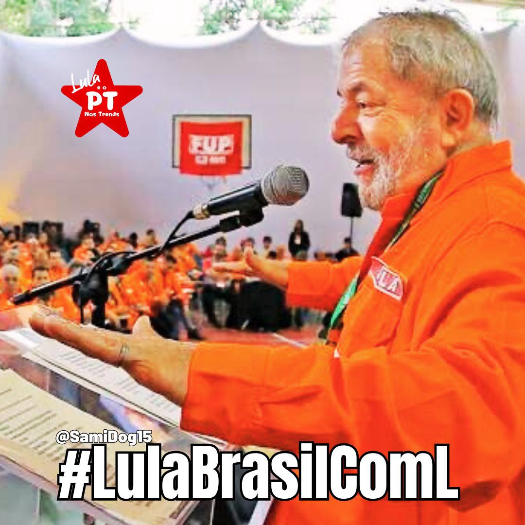 A grande motivação do LULA: melhorar a vida do Povo
#LulaBrasilComL