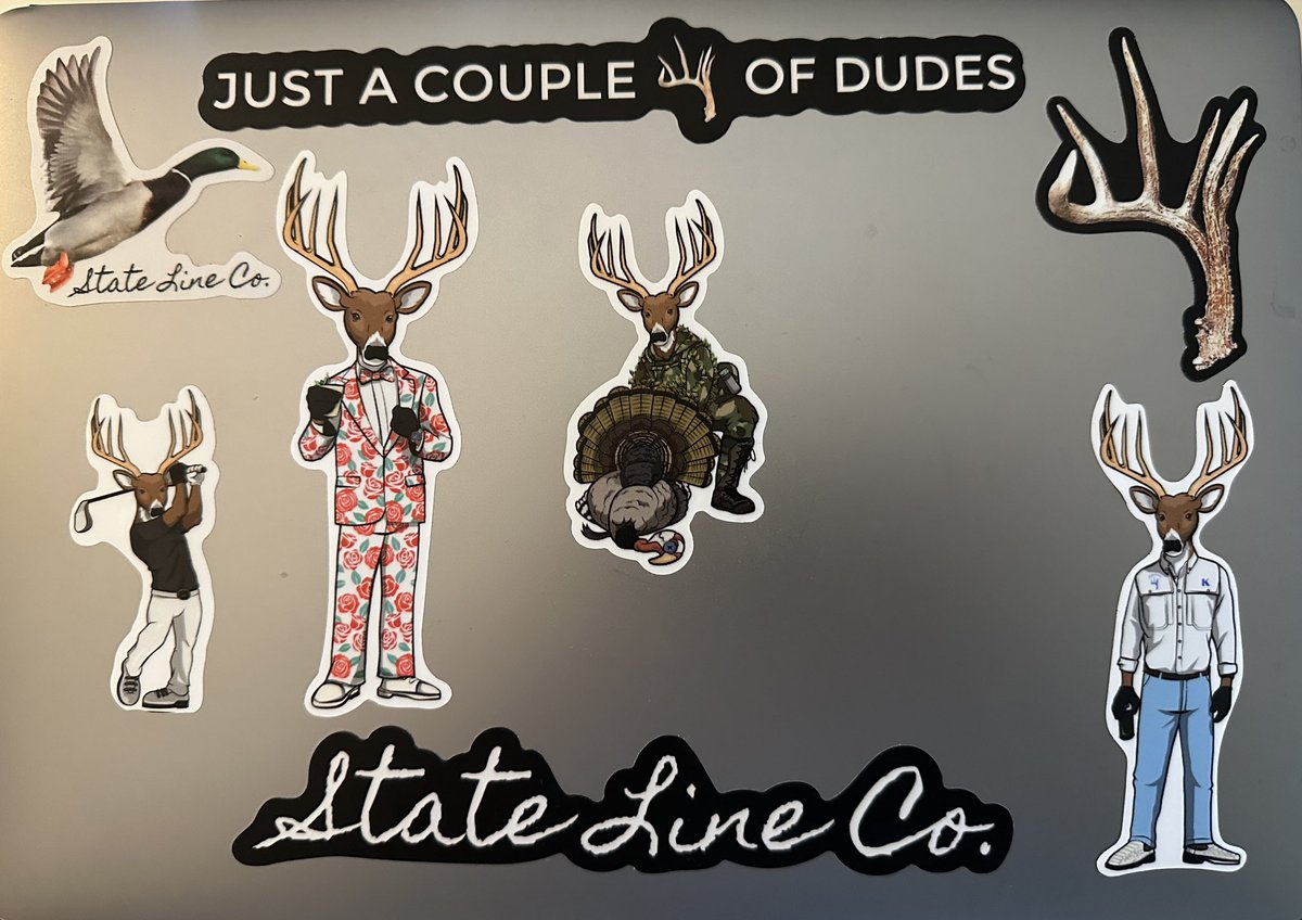 StateLineCo's tweet photo. Sticker packs shipping out on Monday. 

Follow, RT, like, and DM me for yours! https://t.co/hhKKuDEGWx