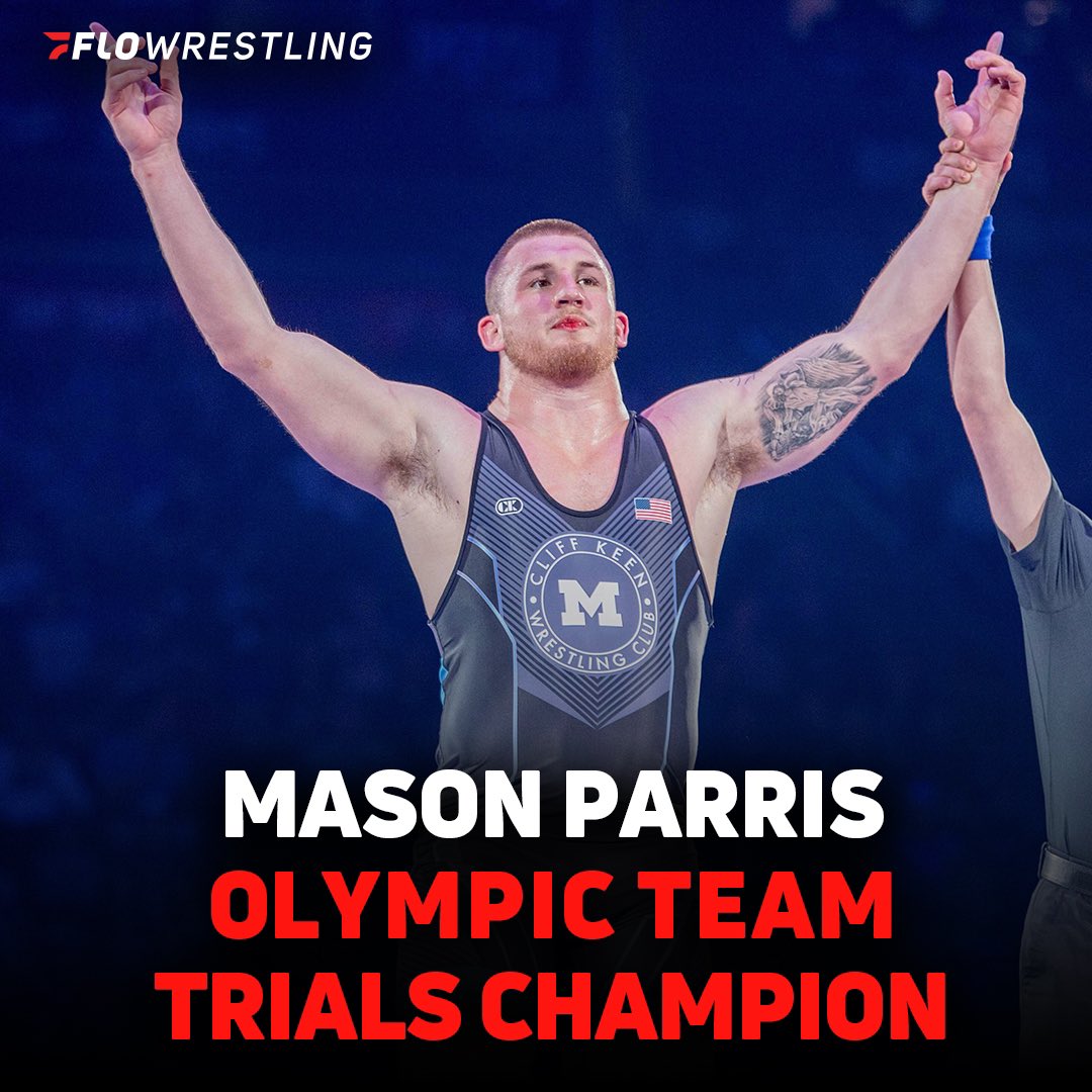 Mason Parris is going to Paris! Parris sweeps Hayden Zillmer in the Men’s Freestyle 125-kilogram series to earn his ticket 🎟️ to the 2024 Olympic Games in Paris