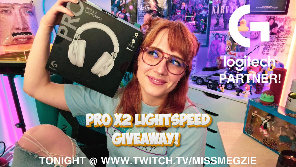 YOUR GIRL IS NOW OFFICIALLY A #LogitechGPartner!!!! To celebrate we are giving away 1 PRO X@ LIGHTSPEED HEADSET Tonight! Big HYPE Thank you @LogitechG