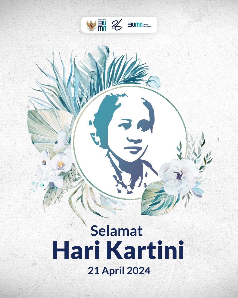 #SobatBUMN, kemajuan sebuah bangsa tidak terlepas dari peran penting perempuan di setiap aspek kehidupan. Semangat Kartini menginspirasi perempuan Indonesia untuk meraih impian dan mencapai kesuksesan. Selamat Hari Kartini 2024! #BUMNuntukIndonesia #26TahunKementerianBUMN