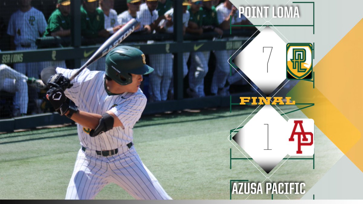 ⚾️ @PLNUBaseball clinches a PacWest series victory against Azusa Pacific. Series finale up next.