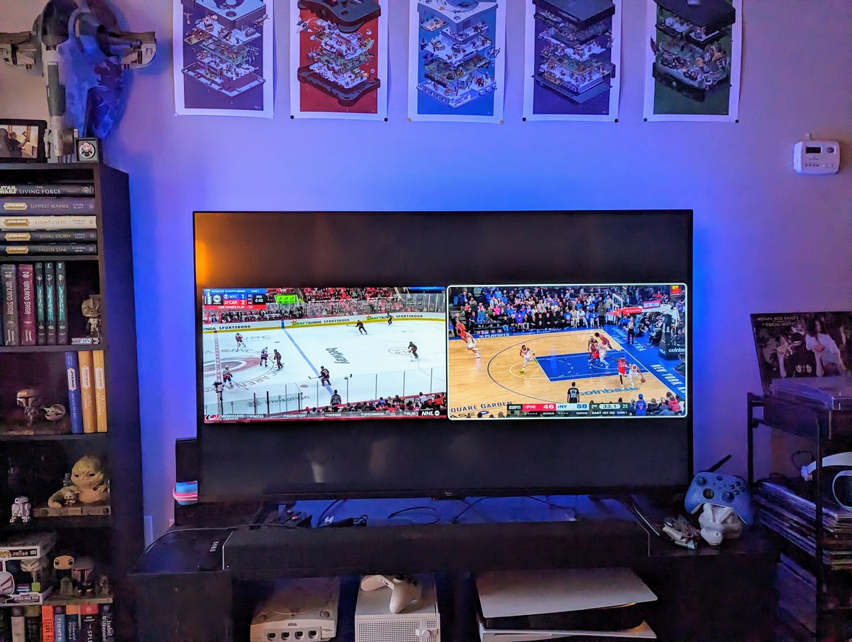 NHL & NBA Playoffs Multiview is exactly why I love YouTube TV. 🔥