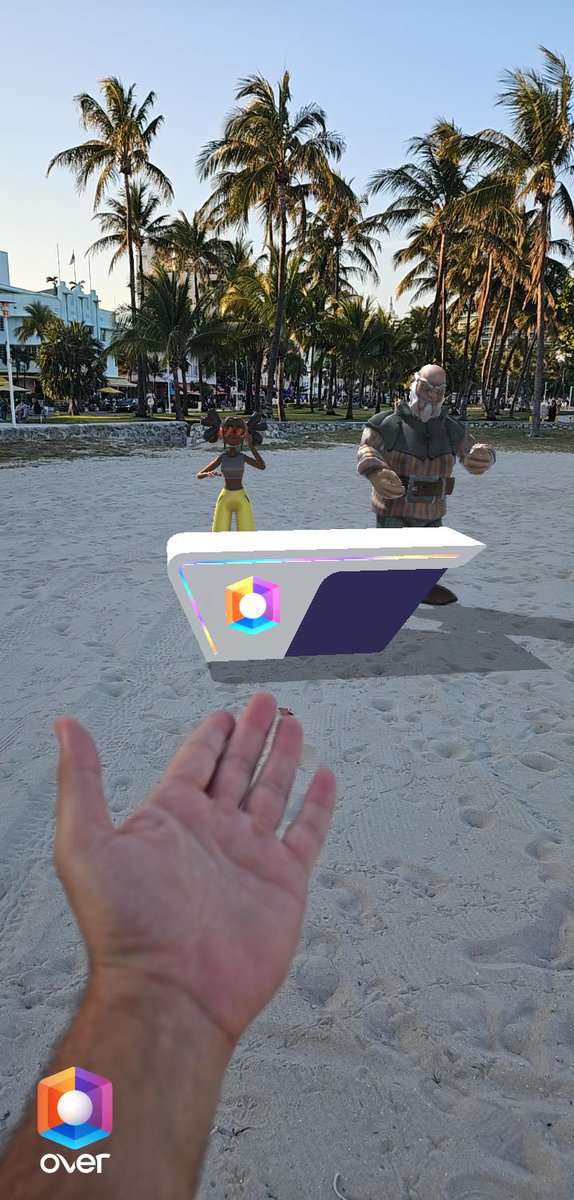 maor_azoulay's tweet image. Nice to see some @OVRtheReality AR experiences created by the community while walking around the beach in #Miami.
I rewarded the creator by mapping their OVRLand and in turn earned some rewards myself! 🚀🙌
#map2earn #augmentedreality #ovr