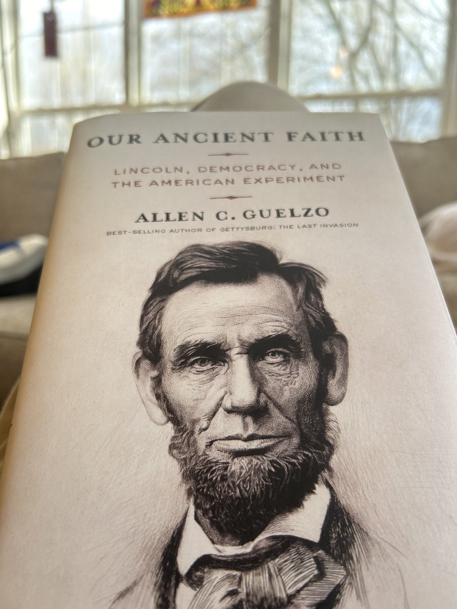 StHealey's tweet image. Reading Allen C. Guelzo’s Our Ancient Faith, pub’d by @AAKnopf. Recommended!!