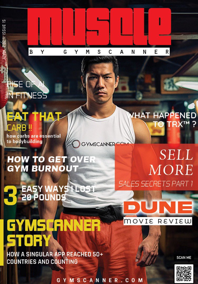 Gymscanner's tweet photo. The latest issue of Muscle by Gymscanner magazine is now available. 

With all the hype around AI, we have generated most of our content on the sudden advent of AI penetration into our lives, fitness and diet. 

Download your copy at https://t.co/H9siFECMHQ

#gymscanner #muscle https://t.co/sNKrvrV08c