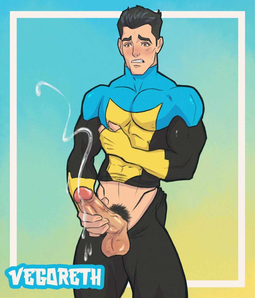 Vegoreth's tweet photo. Bro, keeping the suit clean is such a pain! 💦😓  #Invincible #nsfw https://t.co/CtJiepgCr5