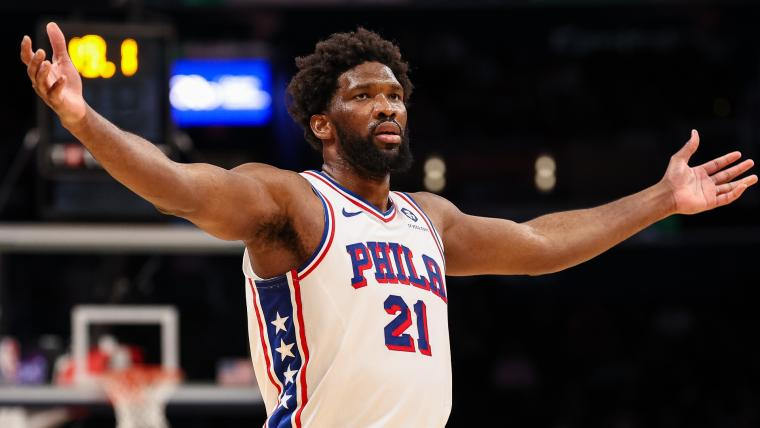 If Joel Embiid does not return in the 2nd half, he will be REBOOTED 🤝
