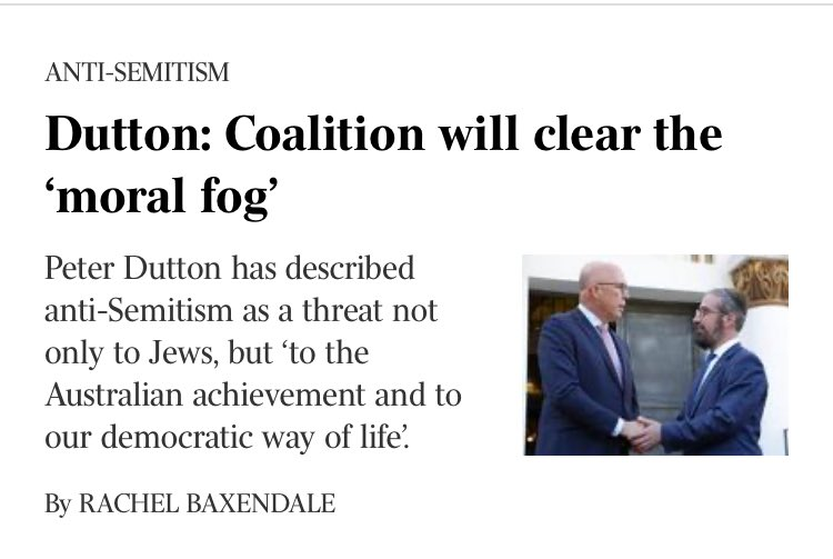 Racist who had nothing to say about Nazis in Charlottesville nor Nazis in St Kilda & who's mates with former cop Mark Ellis—member of the Pinkenba Six & a Nazi—wants you to know he hates Muslims & Arabs more than Jews.

Anti-Zionism is not anti-Semitism, Pete. We can see you.