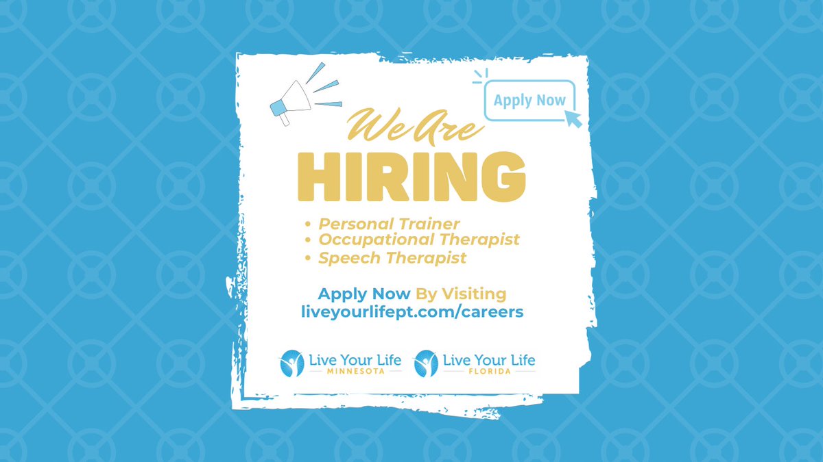Live Your Life is hiring! Visit liveyourlifept.com/careers to apply! #hiring #job #recruitment #nowhiring